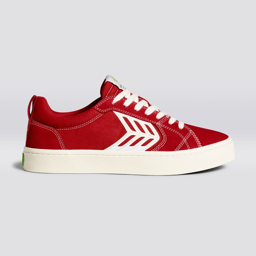 CATIBA PRO Cariuma Low Top Tela Vegan Rouge Homme | XPG-8191874